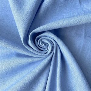 Cotton Blue Denim Cotton Soft Micro Stretchy Thin Light Breathable